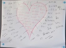 ハートの中には、あったか言葉がいっぱい