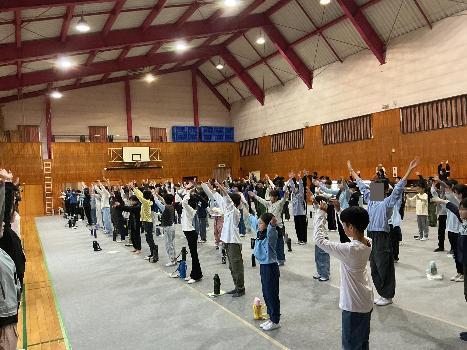 2日目朝の体操