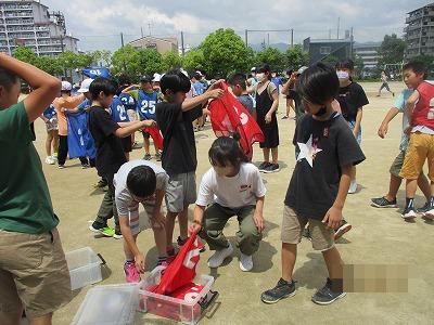 ビブスでチーム分け
