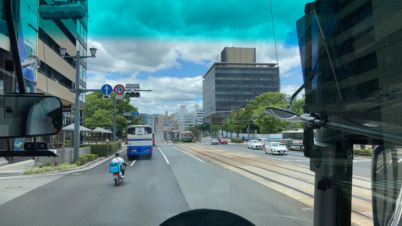 車内から