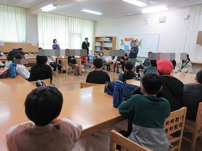 6年生から思い出と中学に向けての抱負を発表しました。