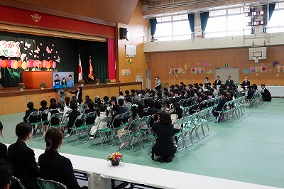 入学式 在校生メッセージ