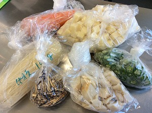 七夕汁の材料です