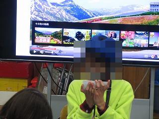 発表する様子