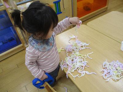 毛糸パラパラ