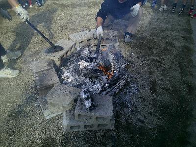 焼き芋、焼けたかな