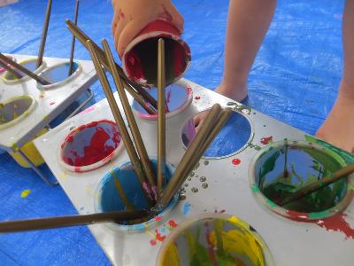 絵の具混ぜる