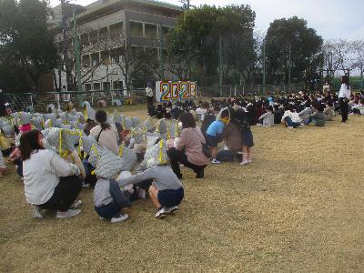 学校に避難