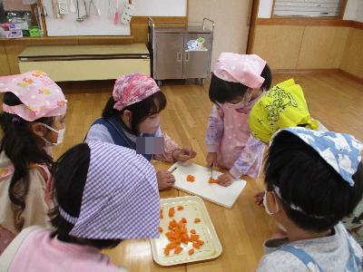にんじん切るよ