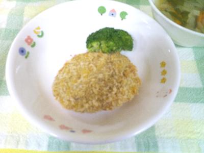 おいしそうなかぼちゃコロッケ