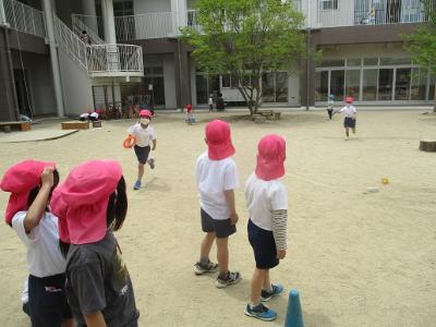 リレーでおもいきり走ります！