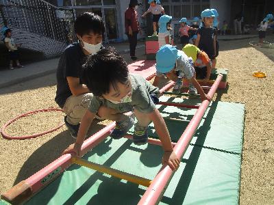 落ちないように、落ちないように…