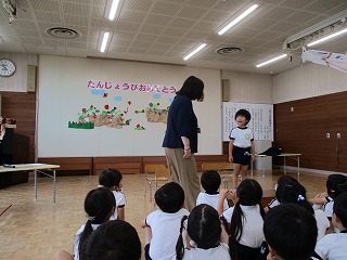 ５月の誕生会。
