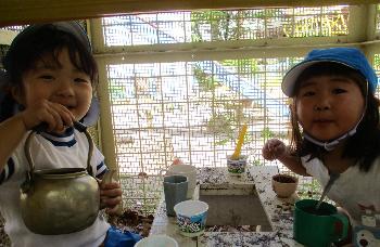 小屋の中