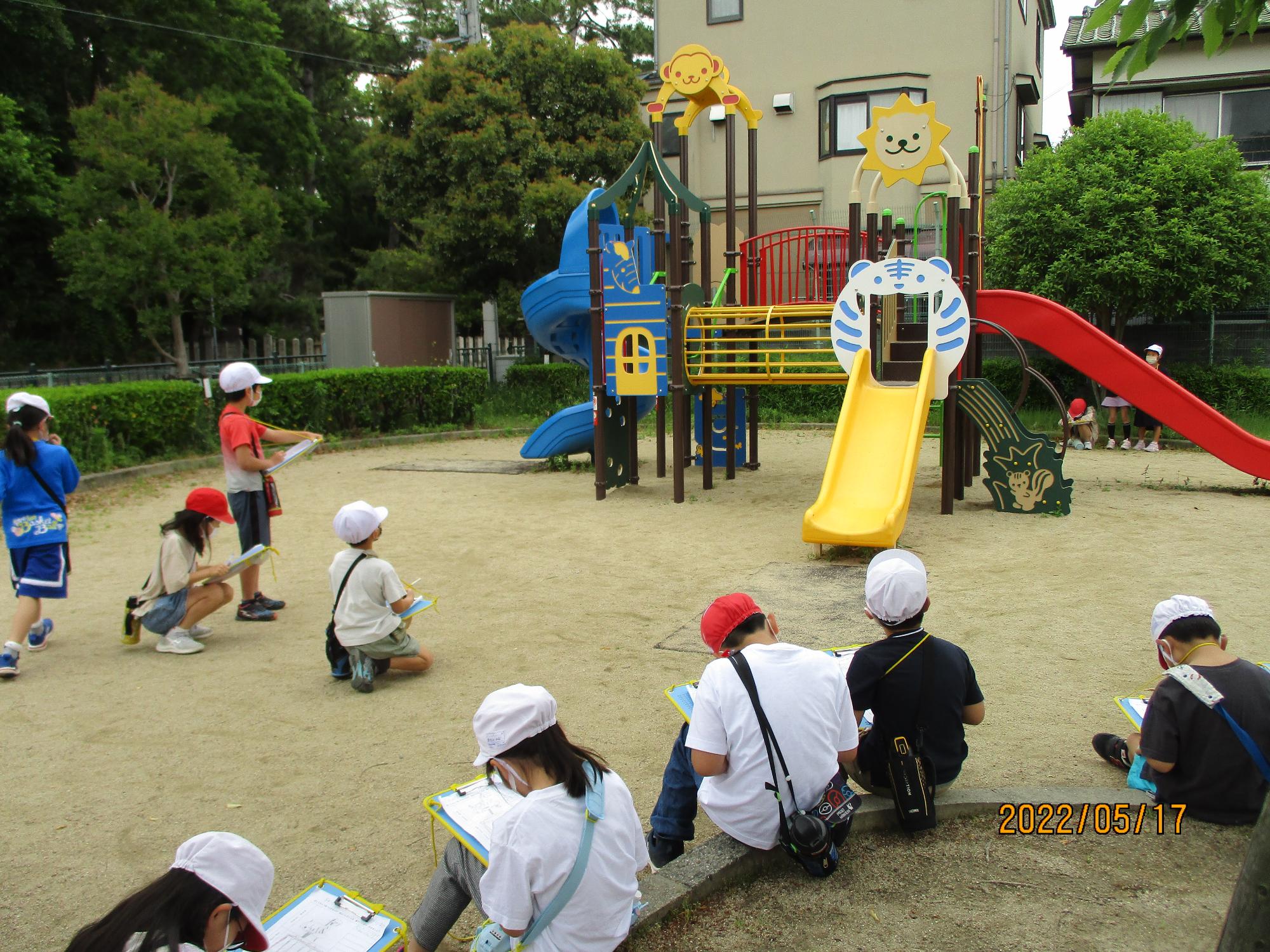 町探検の様子