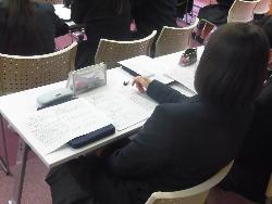 模擬裁判の様子（傍聴者）