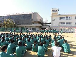 3年生球技大会の様子（閉会式）