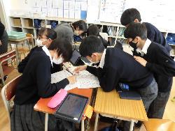授業の様子（3年生学活）