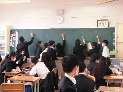 授業の様子（1年生学活）