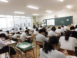 3年生中間テストの様子