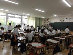 授業の様子（3年生社会）