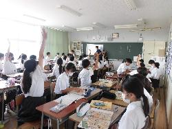 授業の様子（1年生道徳）