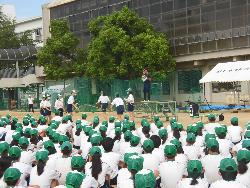 生徒会種目のデモンストレーション