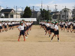 学年練習の様子（1年）