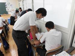 授業の様子（3年生理科）