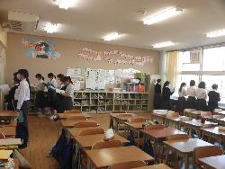 合唱練習の様子（2年生）