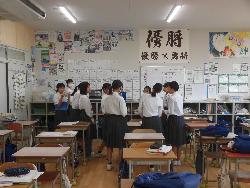 合唱練習の様子（3年生）