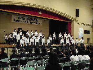 合唱コンクール（1年2組）