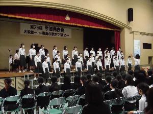 合唱コンクール（1年4組）