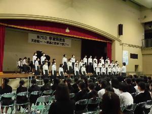 合唱コンクール（1年6組）