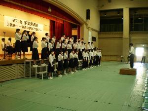合唱コンクール（3年1組）