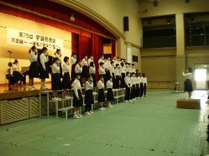 合唱コンクール（3年6組）