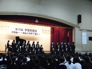 合唱コンクール（2年1組）