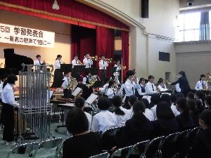 舞台発表（吹奏楽部）