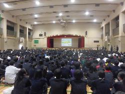 薬物乱用防止講演会の様子