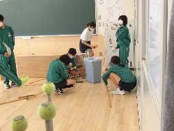 大掃除のようす