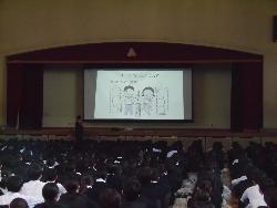 全校集会の様子
