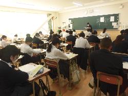 道徳の授業の様子（3年生）
