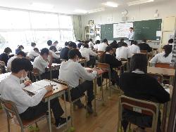 NRTテストの様子（2年生）