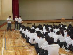 3年生学年集会の様子