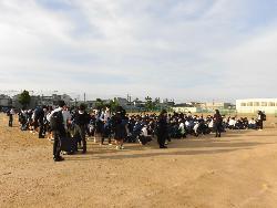 修学旅行当日朝の集合