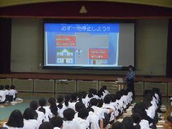 自転車安全教室の様子