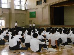 3年生学年集会の様子