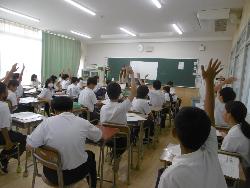 学活の様子（1年生）