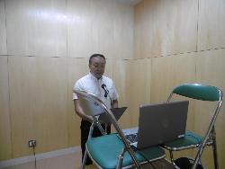 2学期始業式の様子（学校長式辞）