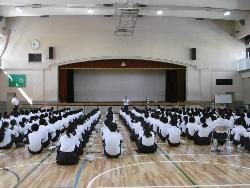 学年集会の様子（3年生）